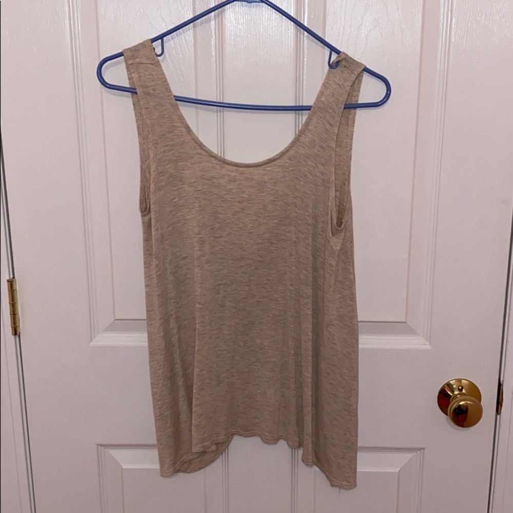 Knotted back tank